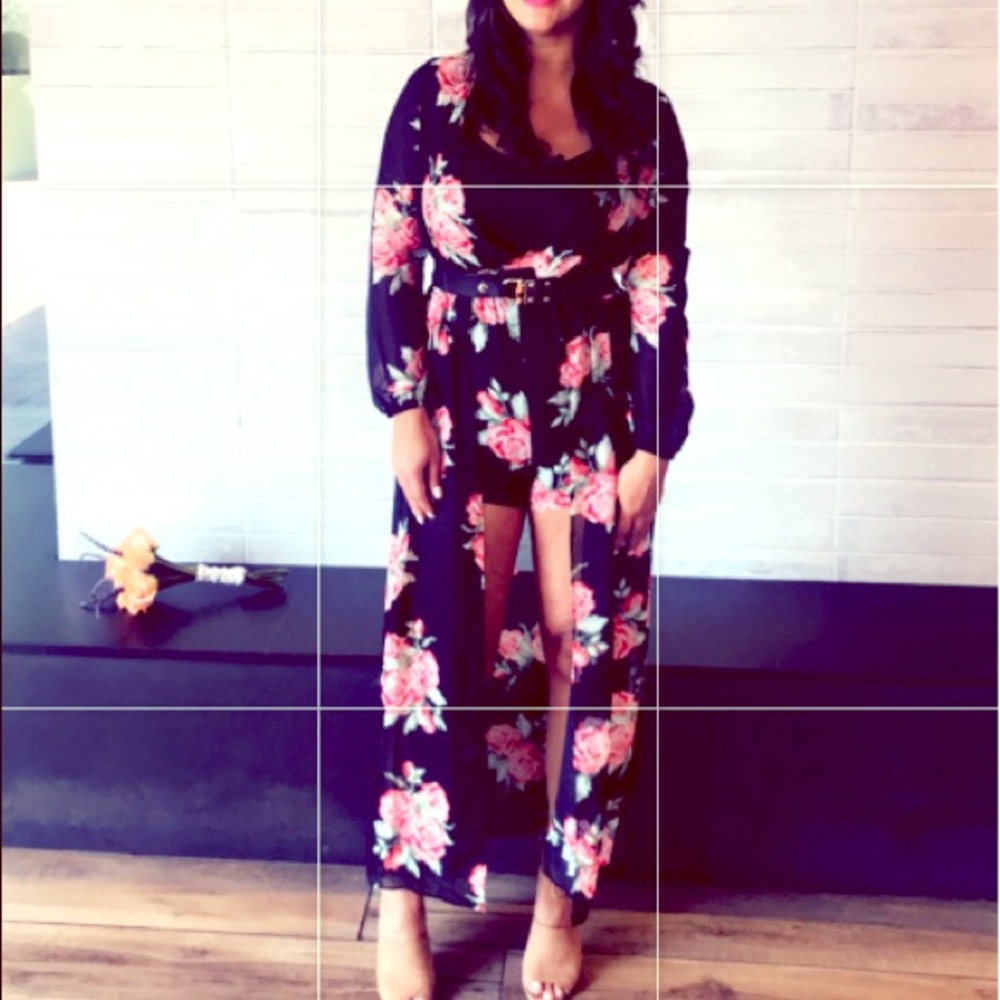 one piece floral romper